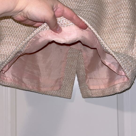 J. Crew Blush Pink Slub Knit Pencil Skirt - Picture 4 of 10